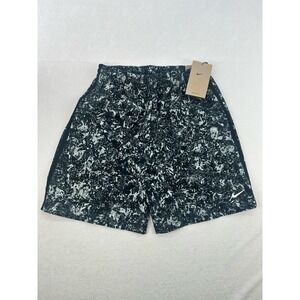 NWT Nike  Dri-FIT Shorts  Kids Large Training Black White Speckled Swoosh
